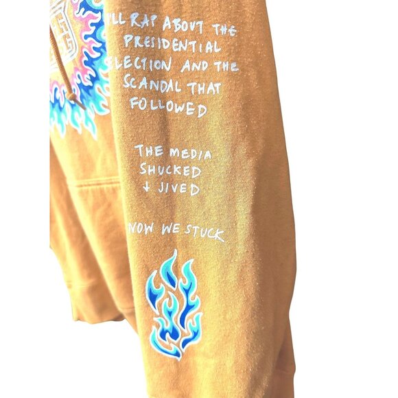 Outkast Graphic Hoodie Sweatshirt With Sleeve Flame Detail - Picture 4 of 6